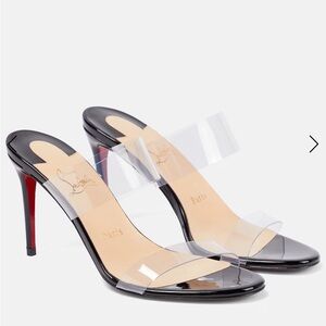 Christian Louboutin Just Nothing PVC Heels 40.5